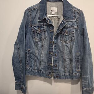 Stylus Classic Blue Denim Jacket Women’s Size Large 100% Cotton